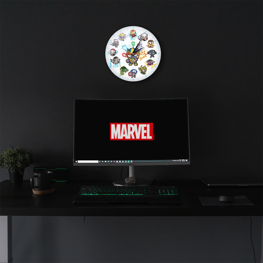 Ceas de Perete cu Licenta Super Eroi Marvel Avengers-Multicolor - 1 | YEO